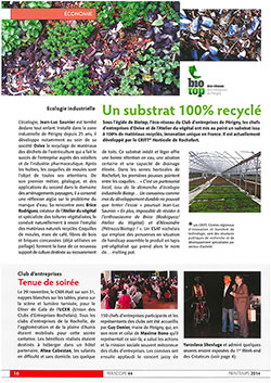 Un substrat 100% recyclé